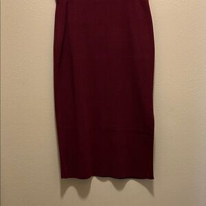 Express Deep Red Pencil Skirt